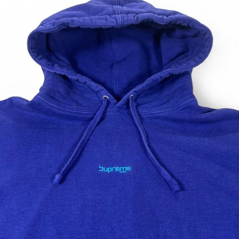 Supreme Men's Blue and Purple Hoodie